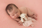 Pink - Beanbag Drop / Stretch Wrap - Fuzzy Knit