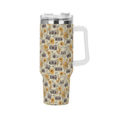 Stainless Steel 40oz (1L) Tumbler - Marigold Floral