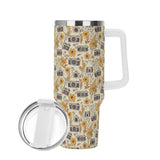 Stainless Steel 40oz (1L) Tumbler - Marigold Floral