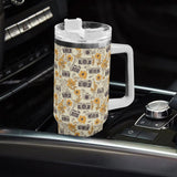 Stainless Steel 40oz (1L) Tumbler - Marigold Floral