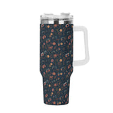 Stainless Steel 40oz (1L) Tumbler - Navy Floral