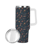 Stainless Steel 40oz (1L) Tumbler - Navy Floral
