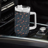 Stainless Steel 40oz (1L) Tumbler - Navy Floral