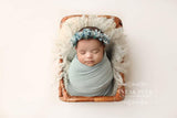 Headband - Wreath - Sky Blue