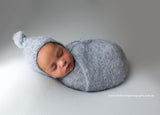 Icicle Blue - Beanbag Drop / Stretch Wrap - Milk Jersey