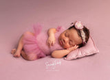 Mini Velvet Pillow - Ice Pink