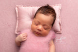 Mini Velvet Pillow - Ice Pink