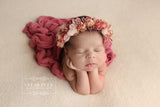 Headband - Wreath - Berry Pink