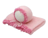 Snowflake - Wrap + Bonnet Set - Bubblegum - Newborn