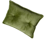 Mini Velvet Pillow - Avocado Green