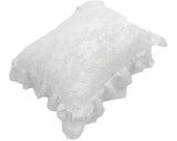 Mini Lace Ruffle Pillow - Snow